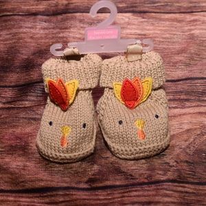 Newborn crochet Turkey shoes